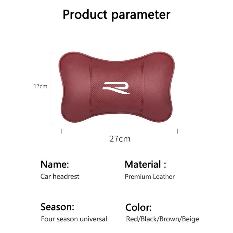 Car Emblems Seat Headrest Neck Pillow Valve Caps For Volkswagen VW Rline R Passat GOLF 6 7 8 GTI POLO Touareg Jetta HVXS-A304