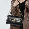 2024 Luxe Waxed Cowhide Shoulder & Crossbody Bag - Classic Autumn/Winter Women's Leather Tote