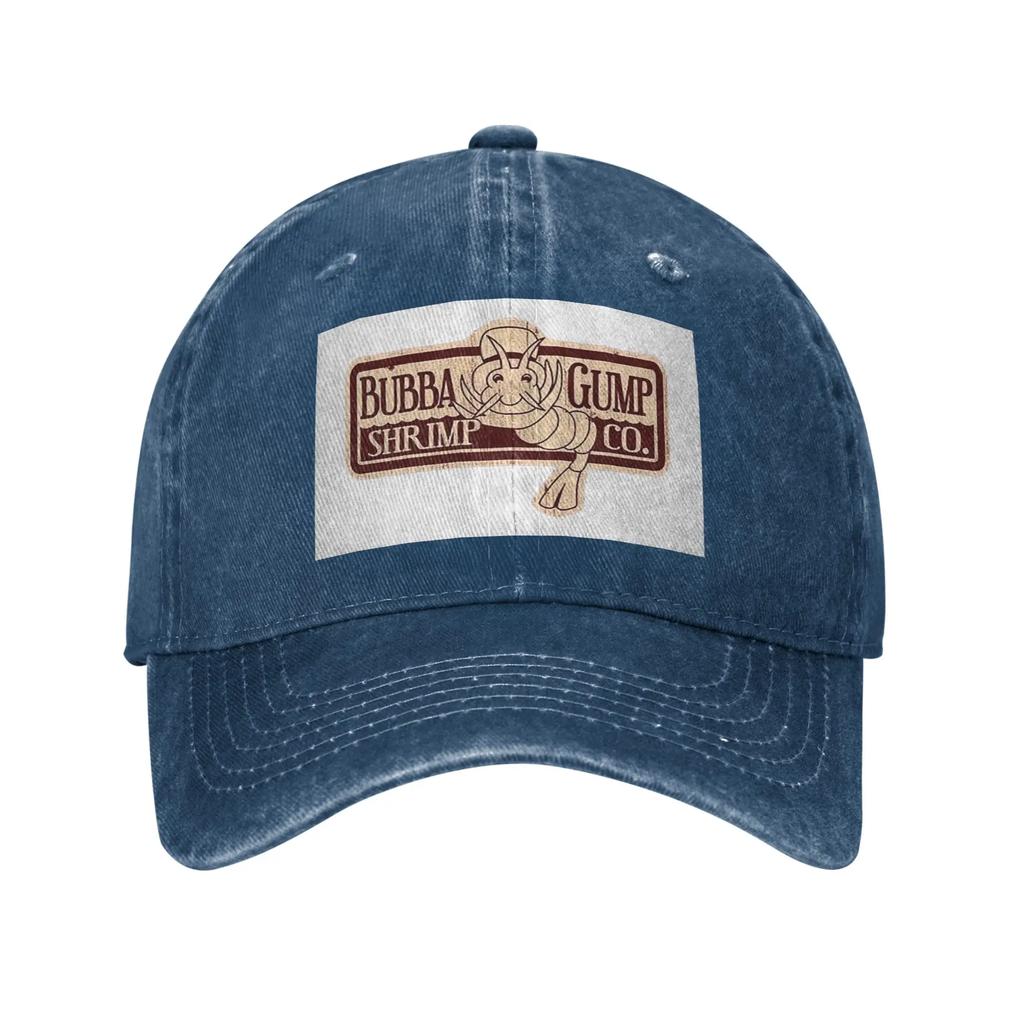 Джинсовая кепка Bubba Gump Лесной Креветки Морепродукты Стирка Повседневная Бейсболка Регулируемая Кепка Летняя Унисекс Бейсболки