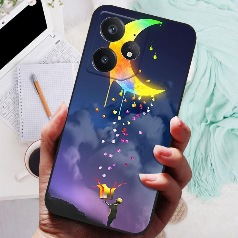 Чехол для Realme Neo7 Мягкий силиконовый чехол Черный бампер ТПУ Для чехла Realme Neo 7 Neo7 5G Funda Чехлы для телефона Матовая задняя крышка