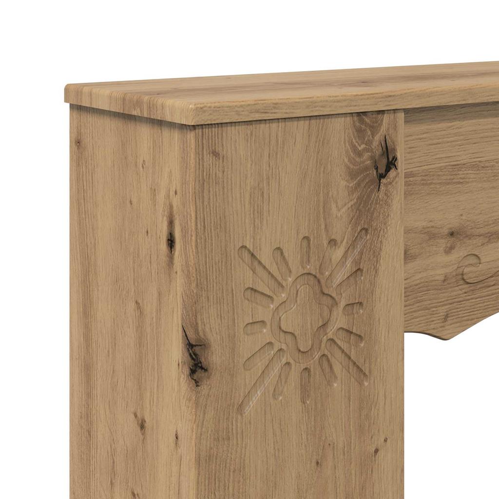 Fireplace Surround Artisan Oak 102 x 20 x 102 cm Engineered Wood