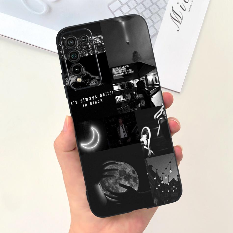 For Honor 10X Lite Phone Case Honor 10Xlite DNN-LX9 Fashion Moon Design Soft Silicon Shockproof Protective Cover Bumper