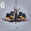 Antler Chandelier Dining Room Living Room Decoration Black Resin Chandelier