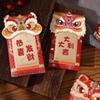 Dragon Pattern Red Envelope 2024 New Year Packet Money Bags Traditional Blessing Bag  Party Gifts