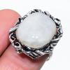 Moonstone Handmade 925 Sterling Silver Jewelry Ring Size 7.5 l0L77