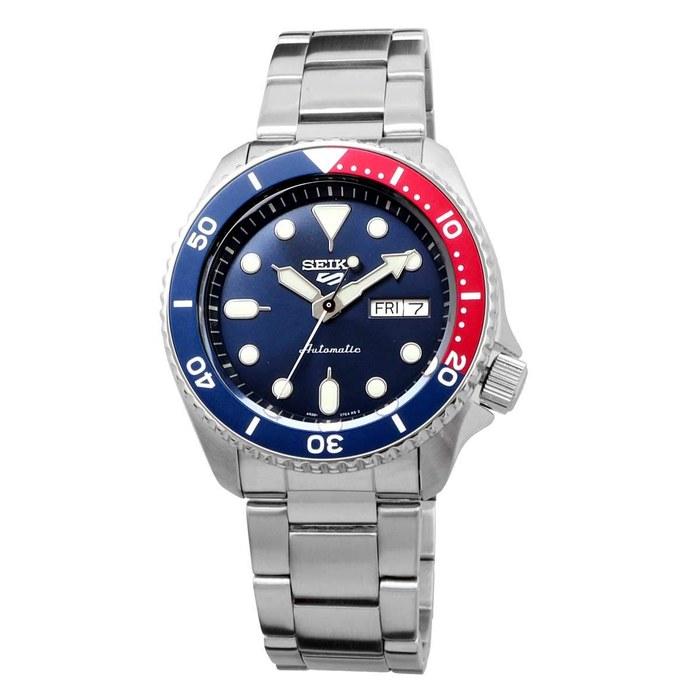 [Seiko] 5 Sports Automatic Mechanical Limited Edition Watch Men's Seiko Five Sports SRPD53K1 Blue x Red Pepsi Color