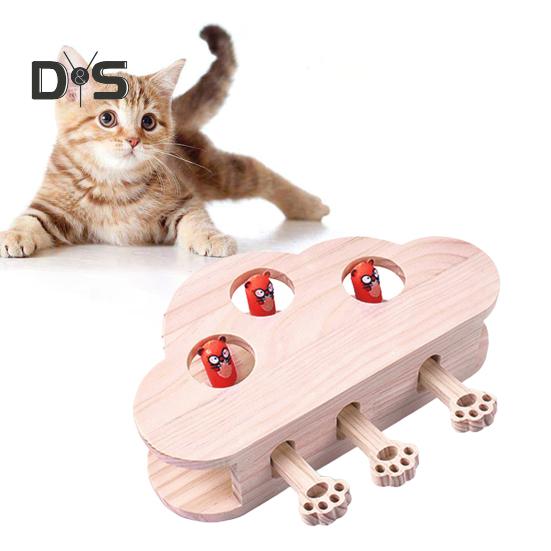 Игрушка для кошек «Бей крота» 3 в 1 интерактивная картонная когтеточка с игрушкой «Бей крота» для кошек, живущих в помещении