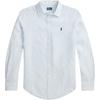 Polo Ralph Lauren SS26 Льняная рубашка с вышитой полоской с длинным рукавом для женщин 211A96158-003