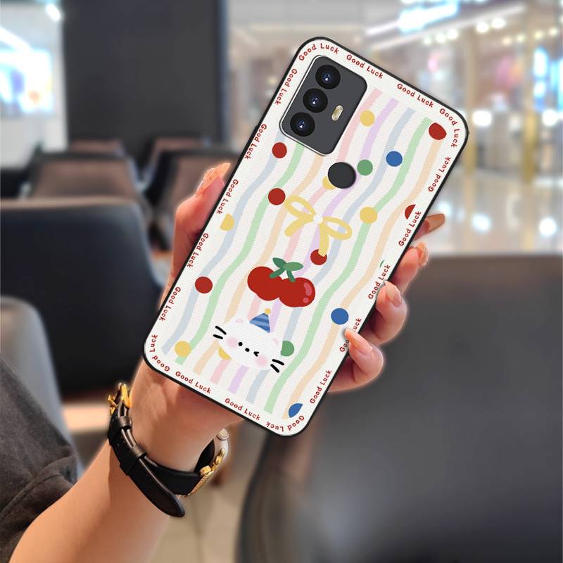 Мультяшный граффити чехол для телефона для TCL 30SE/30E/306/305/Sharp Aquos V6/V6 Plus Ударопрочный Мягкий чехол Милый Прочный Животные