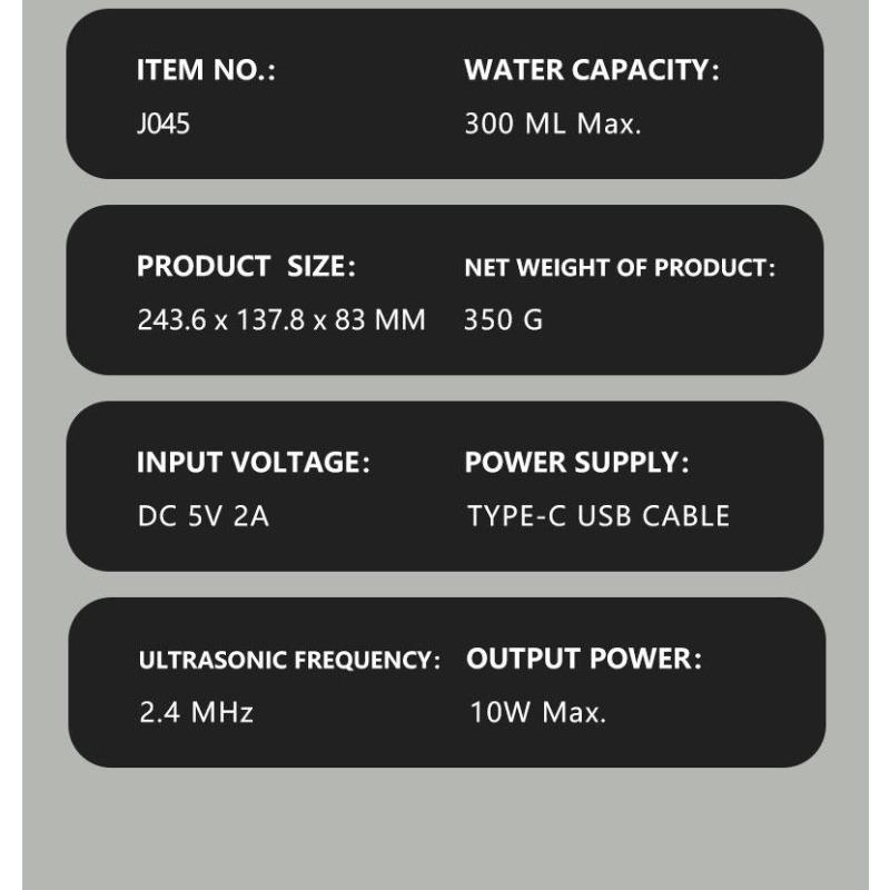 300 мл очиститель воздуха в форме поезда, увлажнитель воздуха, аромадиффузор с легким прохладным туманом, аромат эфирного масла для домашнего офиса