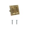 Antique Brass Cabinet Knob/Wardrobe Door Knobs/Cupboard Drawer Pull Handle/Kitchen Drawer Knob (Knob_Antique, 1 Pcs)