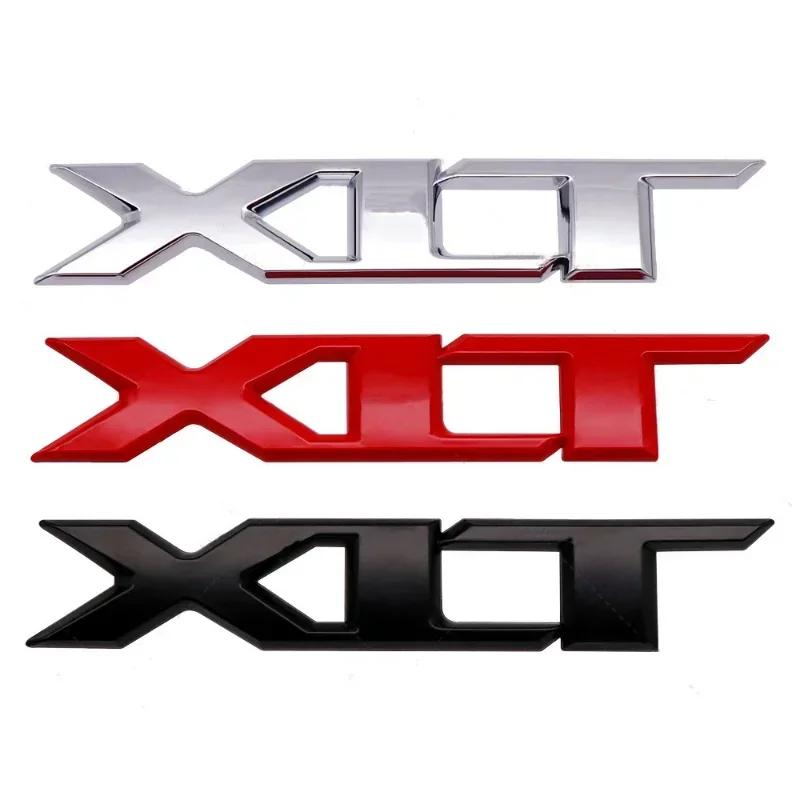 XXUI3 3D Metal Chrome Red Black Logo XLT Emblem Car Badge Rear Trunk Decal For Ford RANGER XLT Stikcer Accessories