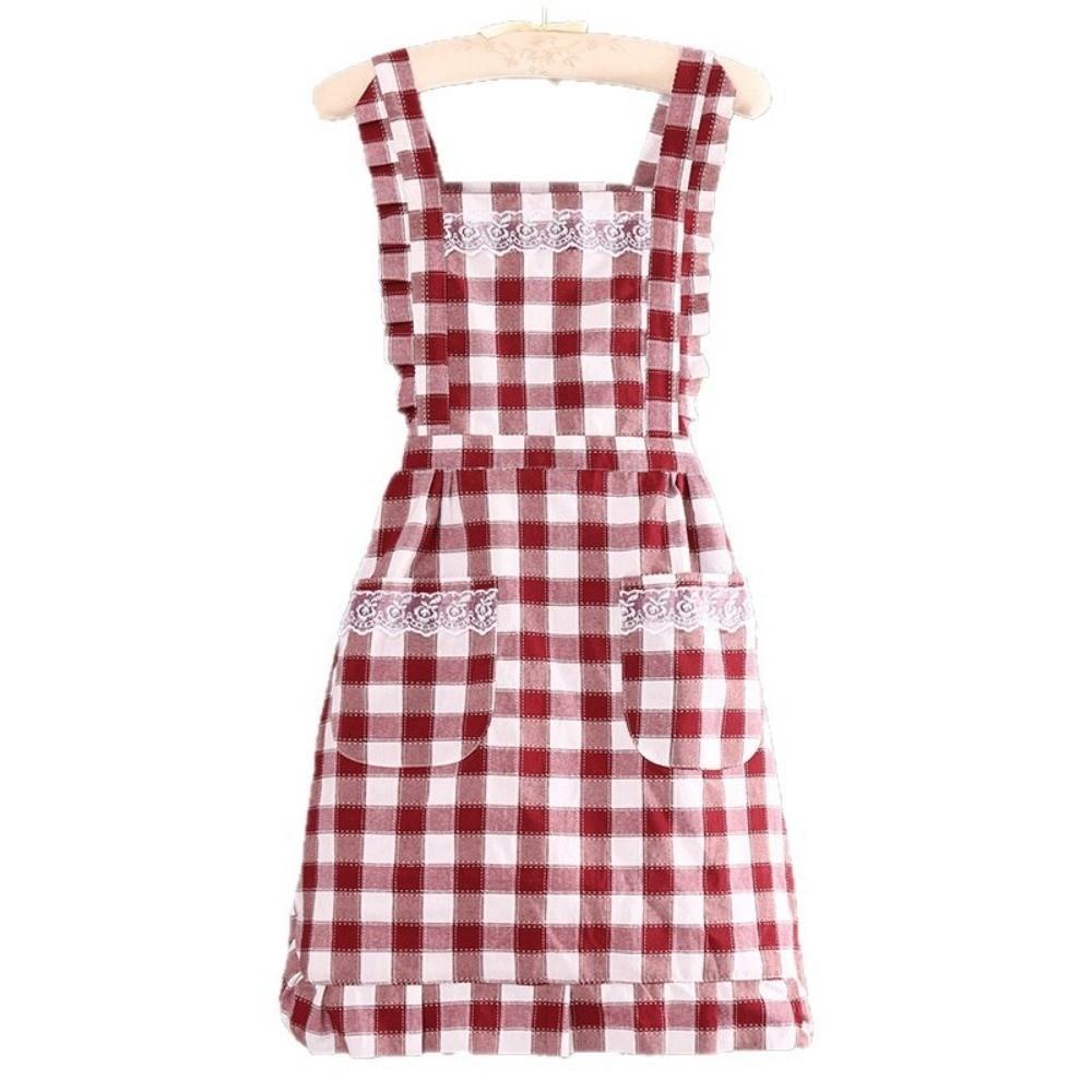 Wipeable Hands Cooking Aprons Breathable Cotton Sleeveless Apron Household Kitchen