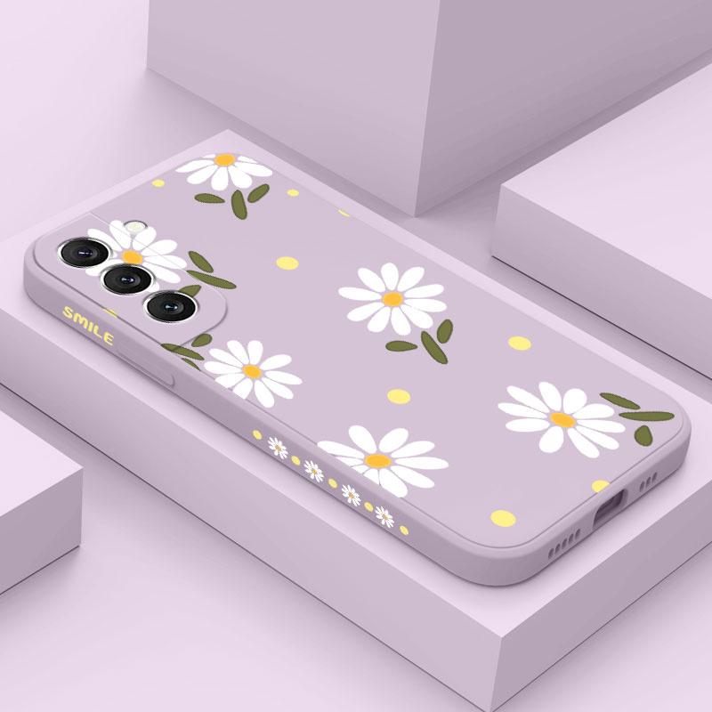 Красивый чехол для телефона с ромашками для Samsung Galaxy A17 A57 A37 A07 A56 A36 A26 A16 A06 Силиконовый чехол