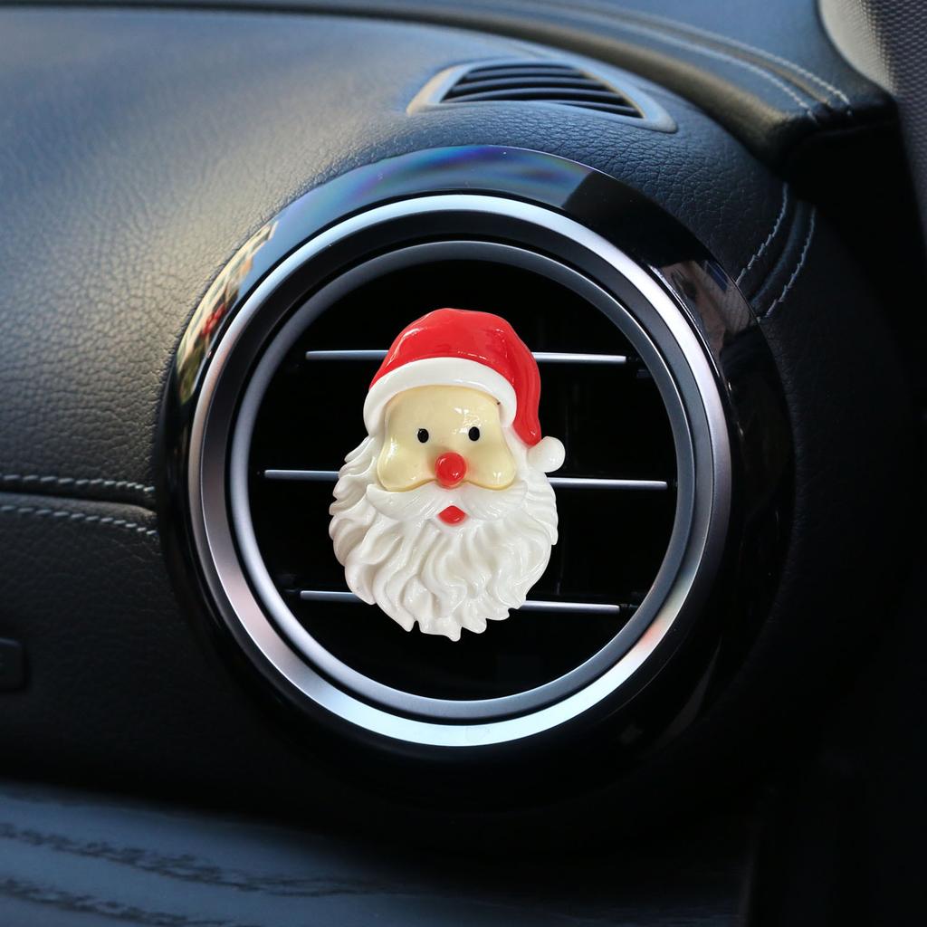 Medium-sized New Santa Claus Christmas Tree Reindeer Snowman Car Perfume Decoration Clip Car Air Conditioner Air Outlet