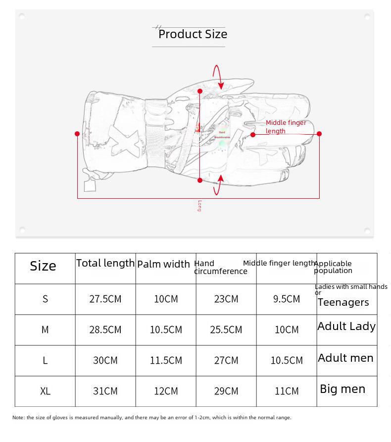 Unisex Winter Ski Gloves: Warm, Waterproof, Touchscreen-Compatible for Outdoor Activities