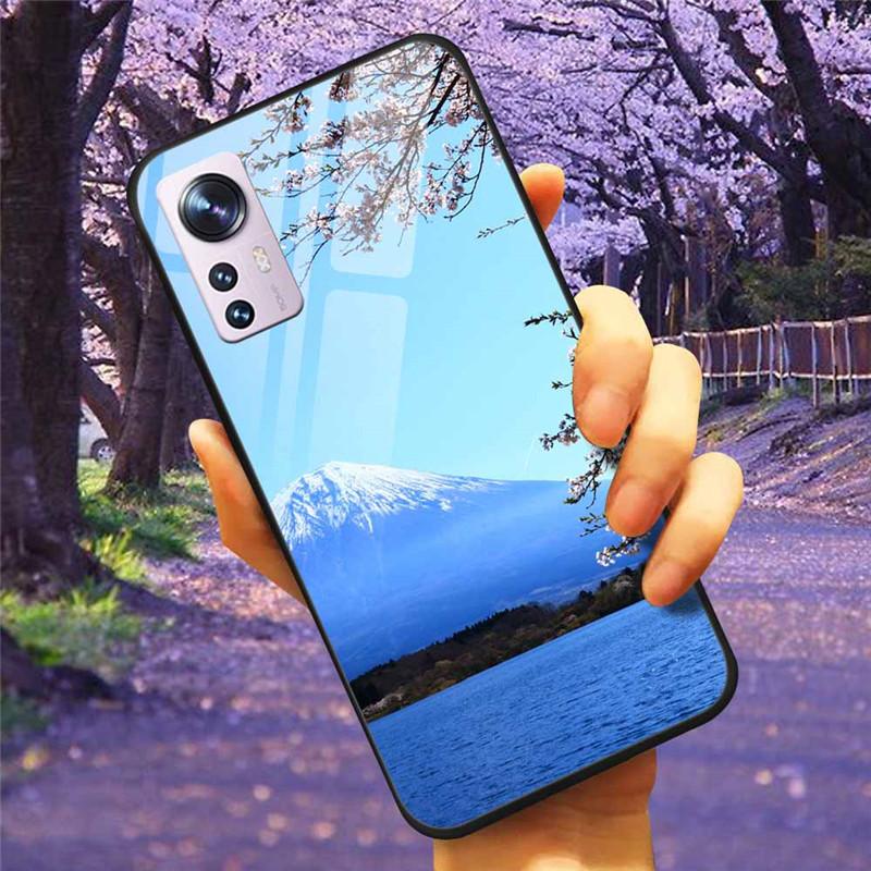 Чехол для Xiaomi 12X 12 Pro Закаленное Стекло Звездный Мрамор Жесткая Задняя Крышка для Чехлов Xiaomi Mi 12 / 11 Lite 5G Роскошный Защитный