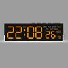 Simple Led Alarm Clock With Temperature Gauge And Lighting Function For Nightstand Decor