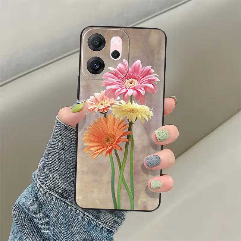 Для OPPO Reno14 F Чехол CPH2743 Мягкая Силиконовая Крышка Милый Кот Нарисованная Защита Fundas Для OPPO Reno 14F Reno14F Задняя Крышка Сумки