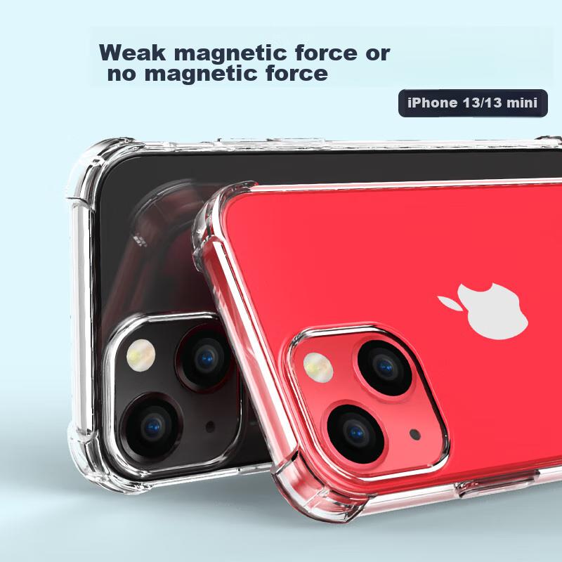 ESCASE IPhone 14 Plus Case, Full Coverage Transparent Protective Cover, Air Cushion Shockproof Silicone Soft Case, Simple Design for Men And Wome