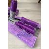 Missclean (with 1 Purple Spare Cloth) Floor Mop Surface Cleaning Microfiber Mop With Pegs