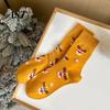 Christmas Stocking Stuffers Cute Stockings, Cotton Crew Socks for Women,Soft Breathable Holiday Santa Claus Thermal with Gingerbread Man/Reindeer/Bell