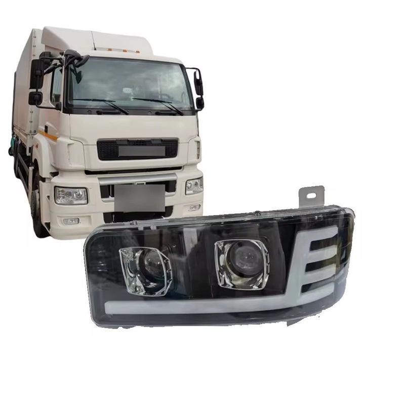 Светодиодные фары KAMAZ/MAZ с двойной линзой и электронными указателями поворота