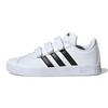 VL COURT 2.0 Low Top Kids' Skateboarding Shoes White Black Children Aged 3 7 Years Old Sneakers DB1837