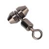 10pcs 3 Way Fishing Swivels T Turn Brass Barrel Triple Swivel Cross Line Fishing ConnectorsM
