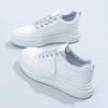 Little White Shoes Women's Shoes Spring and Autumn New Versatile Leather Surface Breathable Canvas Thin Sports and Leisure Board Shoes Fashion