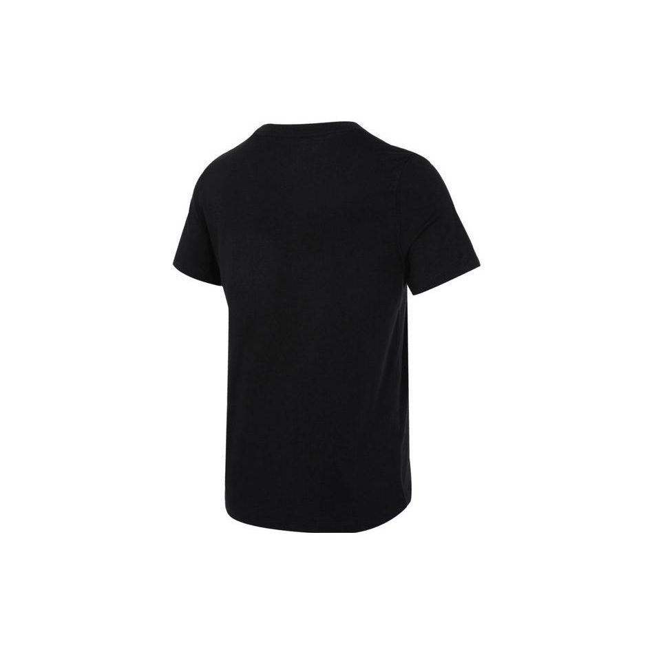 Jordan Футболка женская повседневная с коротким рукавом и круглым вырезом, с принтом логотипа, черная FD0103-010