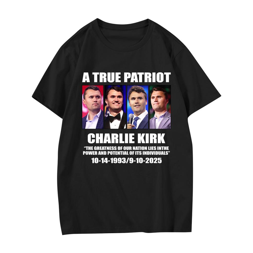 Women's Casual Printed T-Shirt Round Neck Pullover Short Sleeve Top