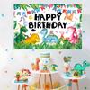 Watercolor Dinosaur Backdrop Dinosaur Birthday Party Decorations for Boys Outdoor Photography Background Party Supplies