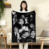 1PC Damon Salvatore Patterned Flannel Blanket Suitable For All Seasons For Home Decor Warmth And Comfort Gifts Holiday Present