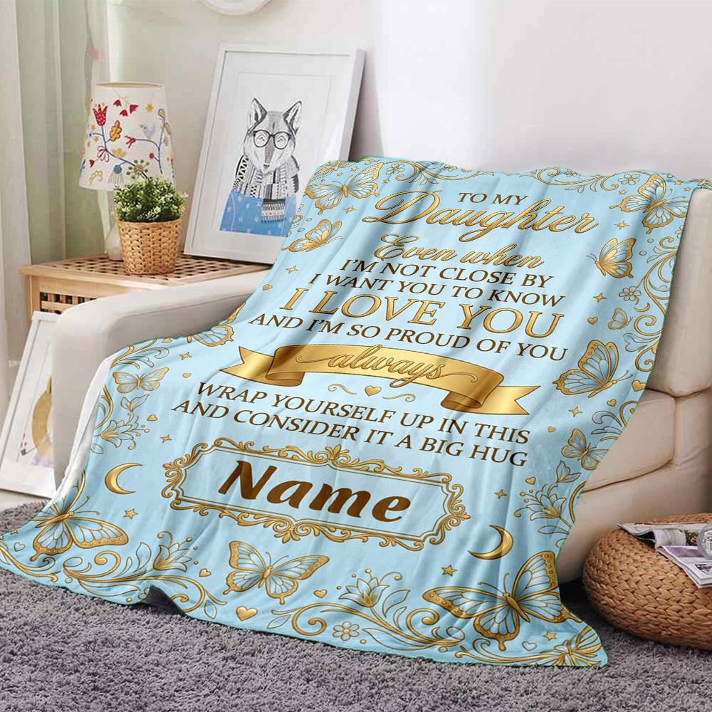 Love Pride Message Blanket Personalized Name Soft Warm And Versatile For Sofa Bed Office And Travel Machine Washable Comfortable In All Seasons Best