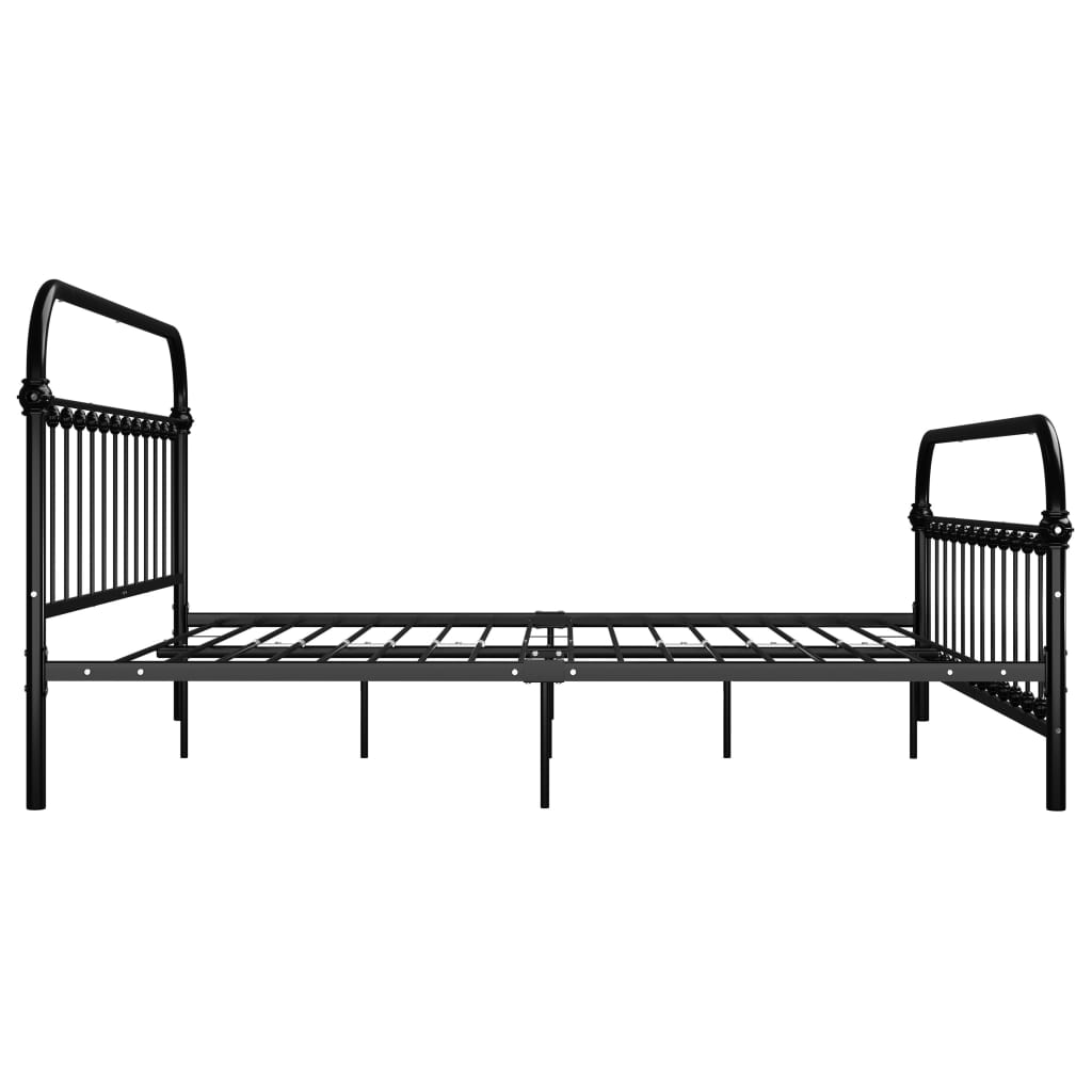 Bed Frame Black Metal 180*200 cm