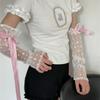 Bow Knot Lolita Arm Sleeve Lace Wrist Cuffs Versatile Fake Sleeves Cuffs  Stage Performance