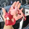 Модный Брелок из ПУ Кожи Держатель для Ключей Автомобиля Подвеска-Сумочка Китти Милый Брелок-Котик Декор для Рюкзака