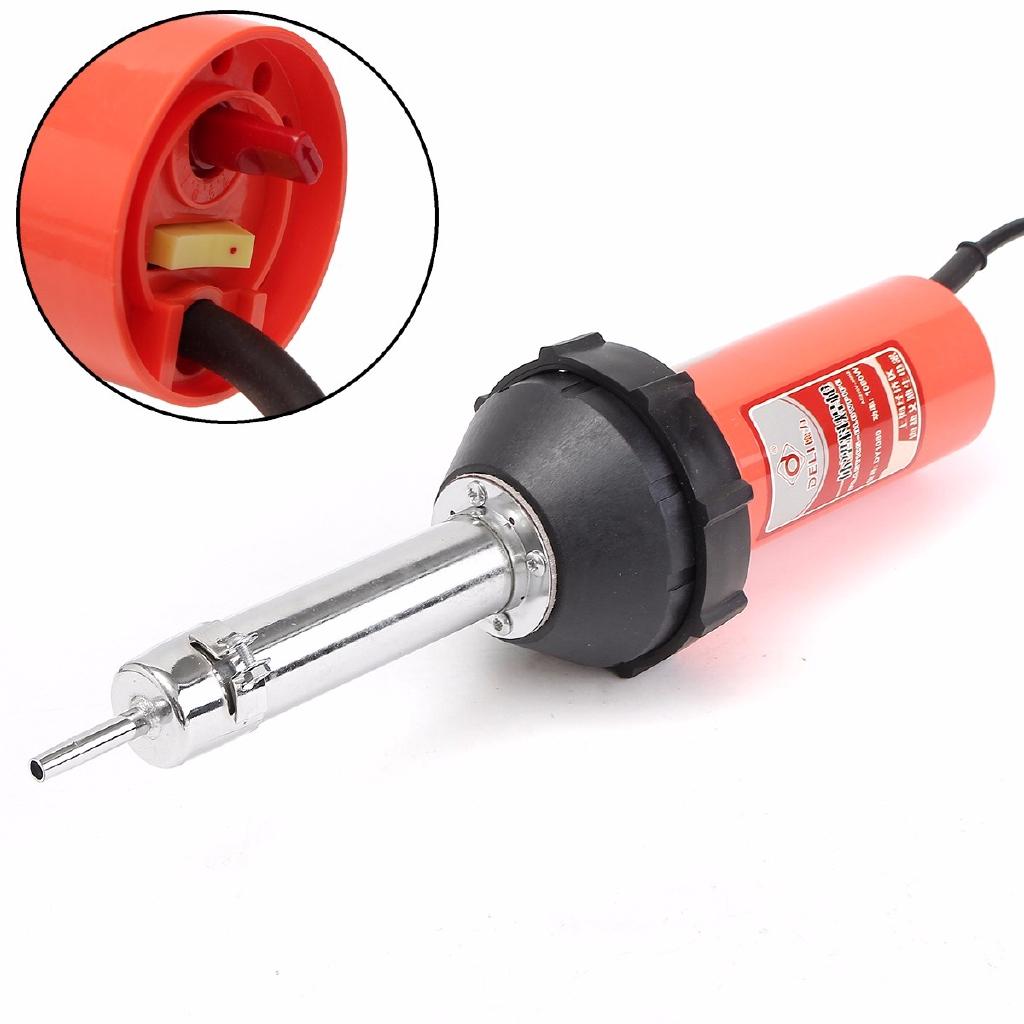 1080 Вт 50 Гц пластиковая горелка для сварки горячим воздухом, сварочный инструмент с соплом и комплектом прижимных роликов для сварочного аппарата 220 В