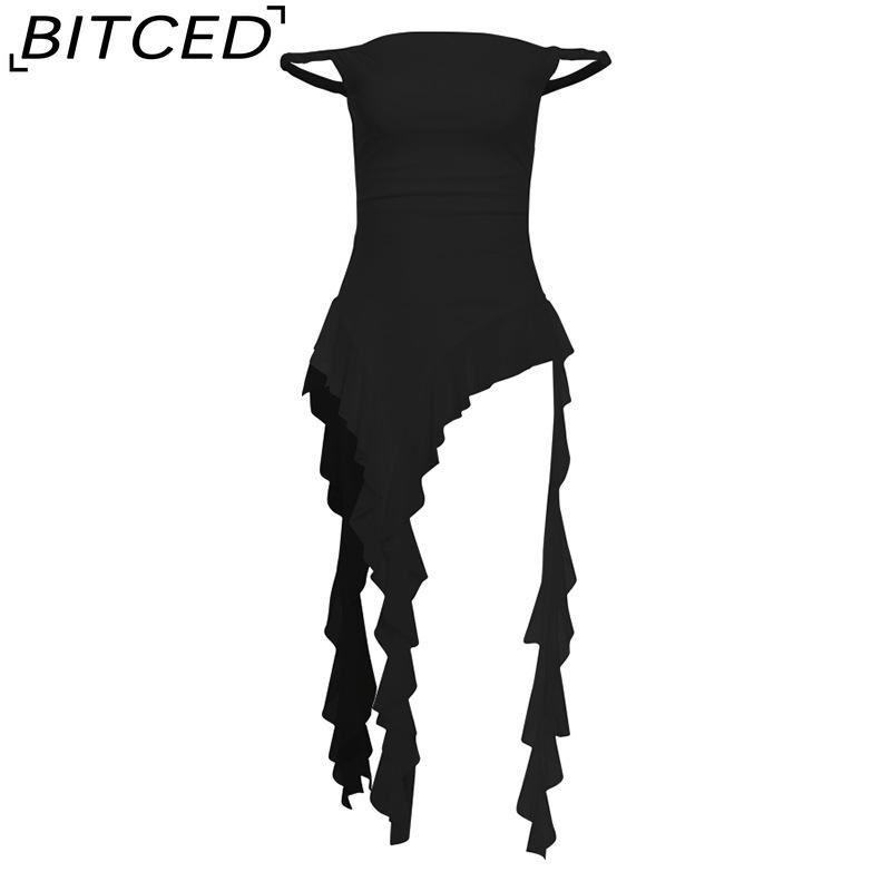 BITCED Весенний женский однотонный облегающий уличный топ без бретелек, без рукавов, с открытой спиной