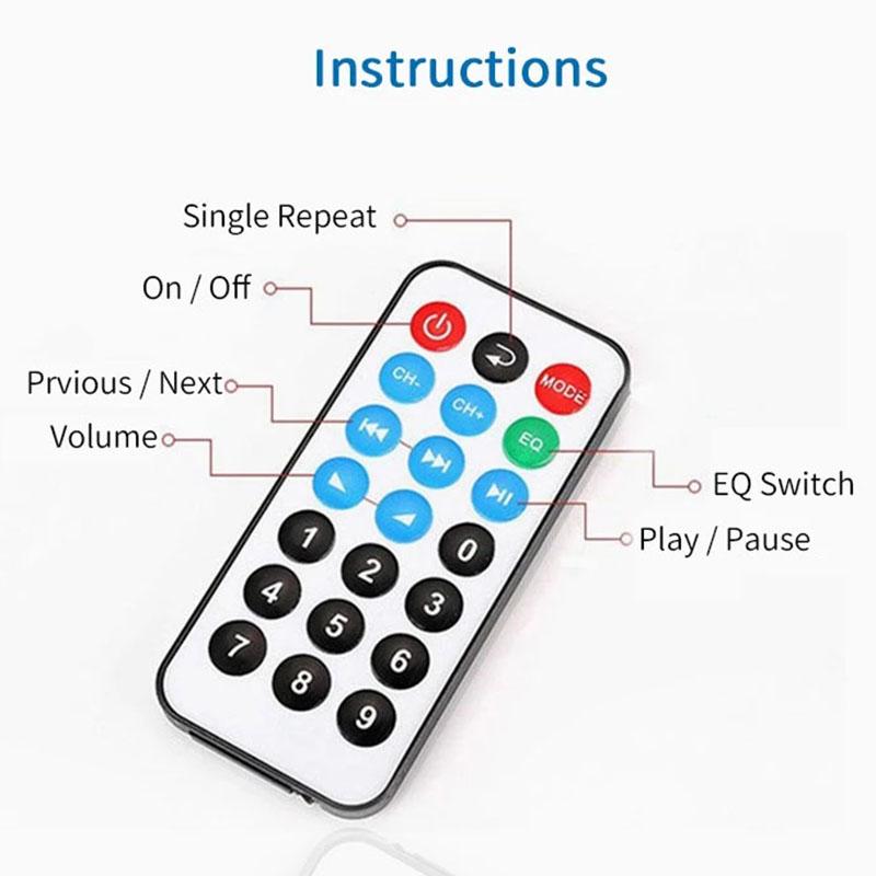 Плата декодера Bluetooth 5,0 без потерь WAV FLAC, беспроводной модуль Eemote Control, USB MP3-декодер