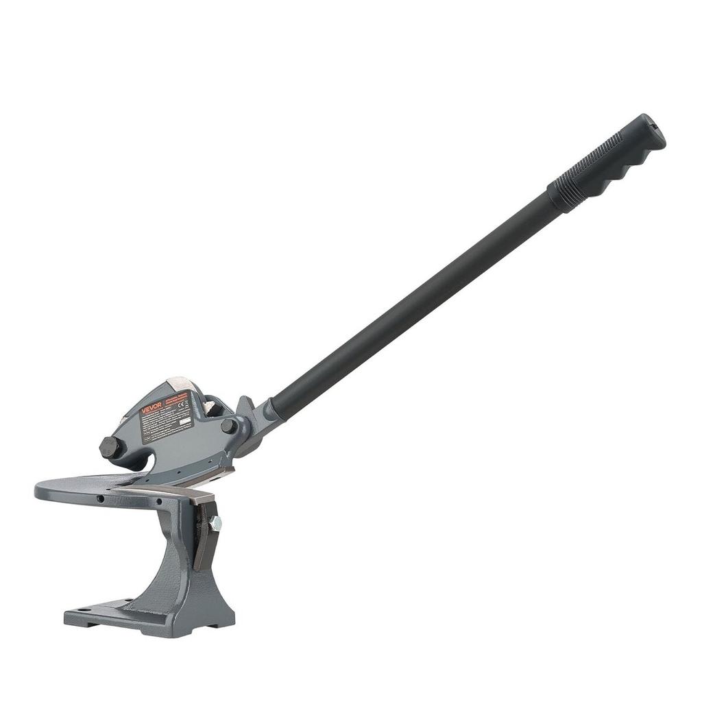Sheet Metal Shear, Manual Plate Shear, Throatless Benchtop Sheet Cutter for Multiple Purpose, with Solid Steel Frame, Mounting Type, Max Cutting