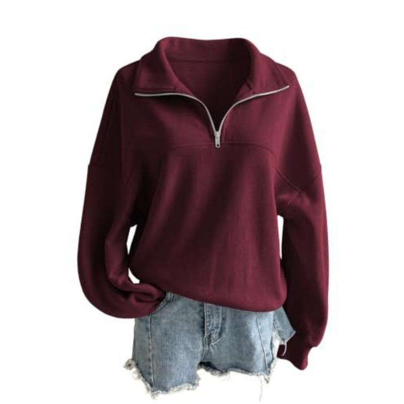 Women S Loose Fit Pullover Casual Sweatshirt Autumn Style