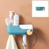 Домашняя полка для фена, двухцветная полка для ванной комнаты в скандинавском стиле, настенная подвесная полка для хранения