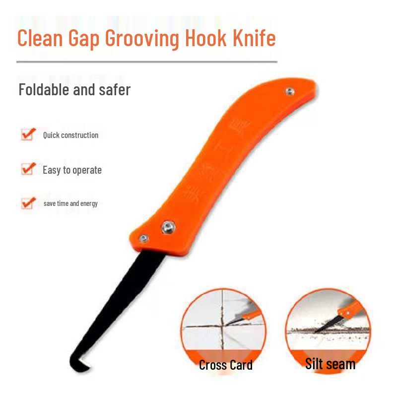 Складной крючок-нож для удаления затирки - Очиститель швов плитки и строительный инструмент