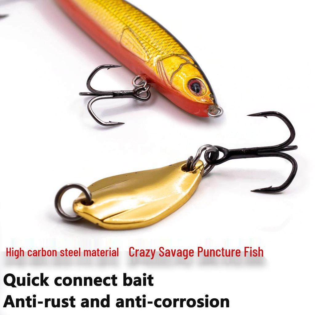 Крючки тройники из высокоуглеродистой стали тройной прочности с углом Mitsubishi - 3X усиленные для рыбалки.