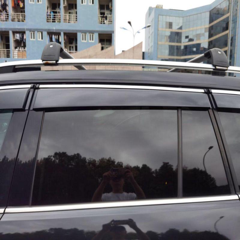 Volkswagen Teramont 6-Piece Stainless Steel Window Rain Guards & Deflectors