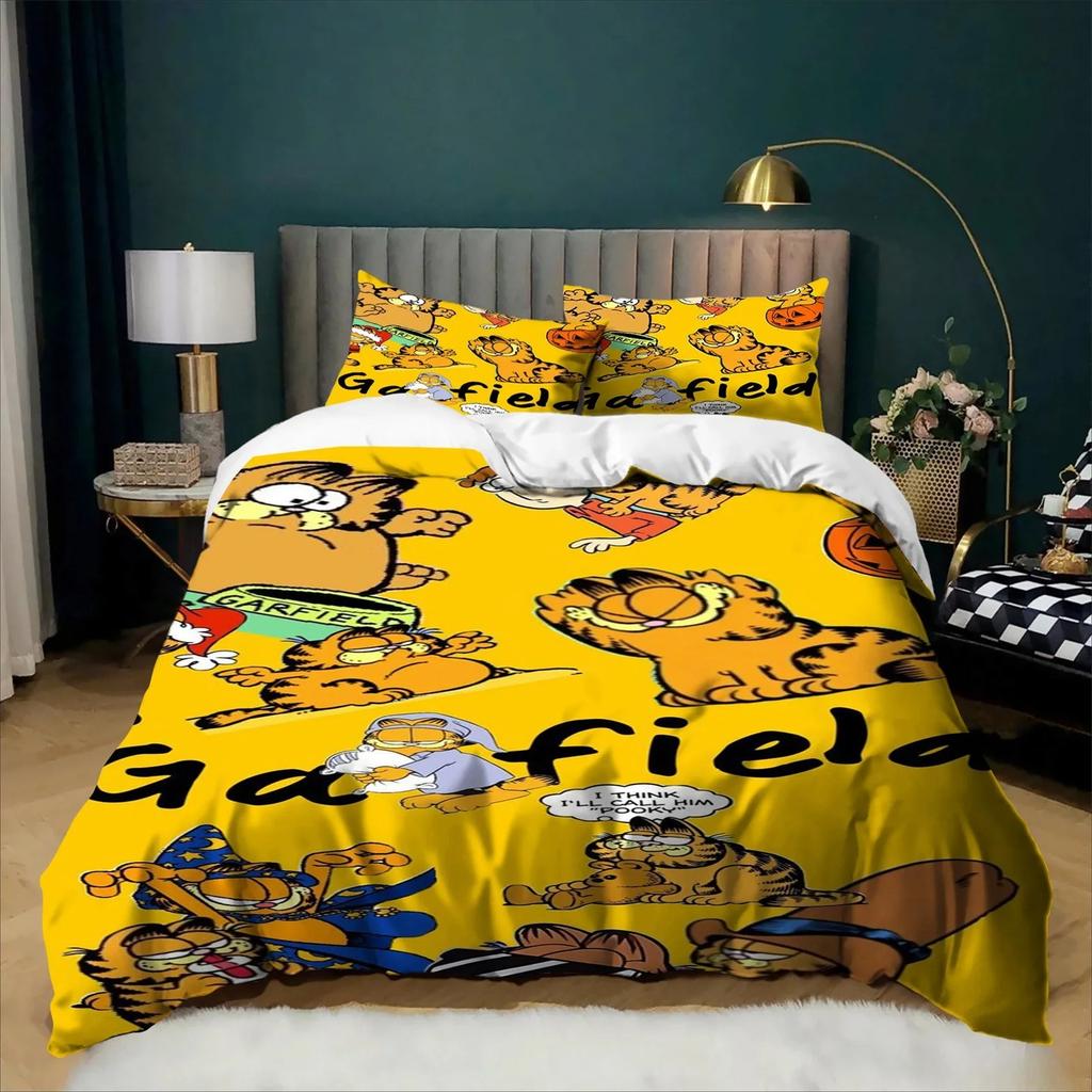 Exquisite 3D Print G-Garfield Teenagers Bedding Set Duvet Cover Pillowcase Kids Boy Girl 2/3piece Set Home Textile