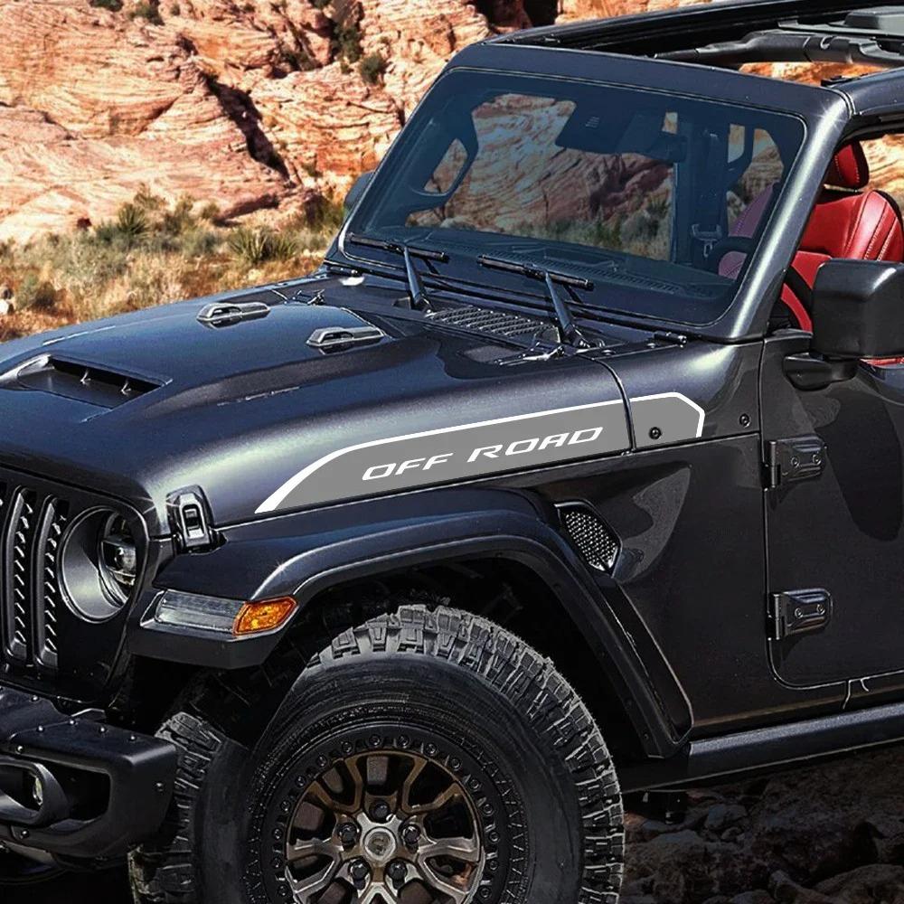 Виниловая наклейка на крыло и капот автомобиля для JEEP Wrangler Gladiator JL JT 2018-2025 Декор для бездорожья Наклейка Аксессуары для тюнинга авто