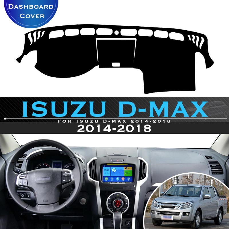 For Isuzu D-Max 2014 2015 2016 2017 2018 Protective Pad Car Dashboard Avoid Light Pad Instrument Platform Desk Cover Mat Carpets